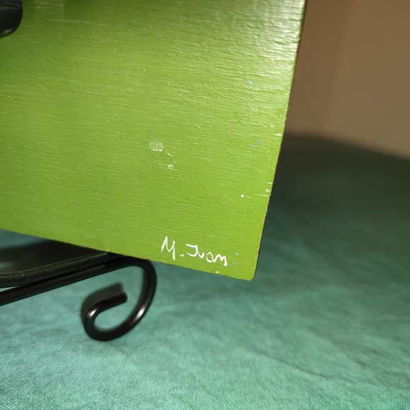 Saxon Folk Transylvanian Handpainted Wooden Clock Traditional Authentic design - Picture 3 of 5